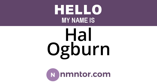 Hal Ogburn