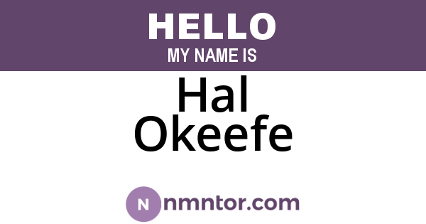 Hal Okeefe
