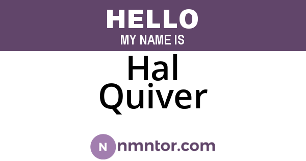 Hal Quiver