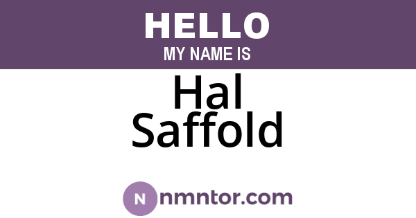 Hal Saffold
