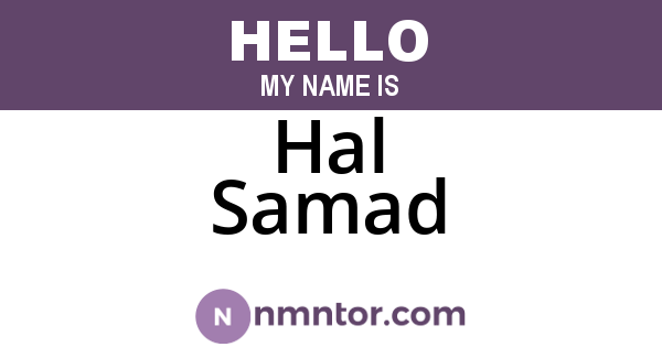 Hal Samad