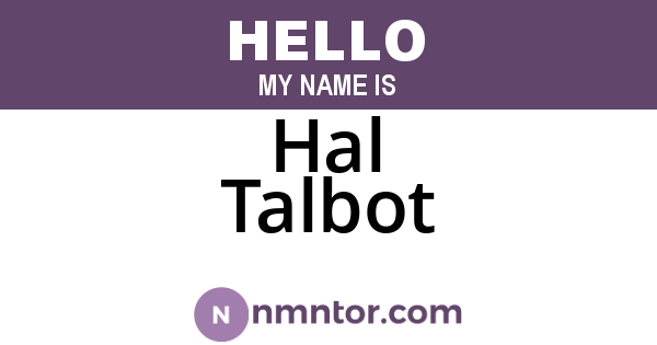 Hal Talbot
