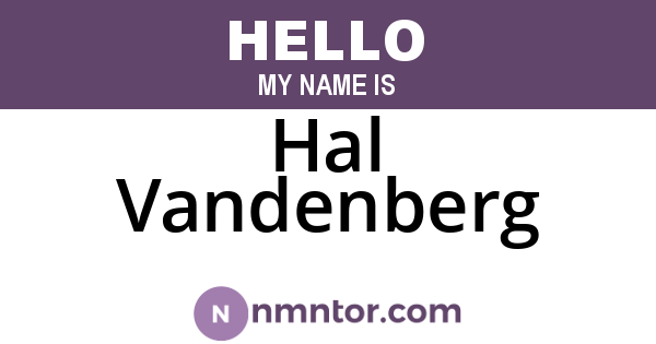 Hal Vandenberg
