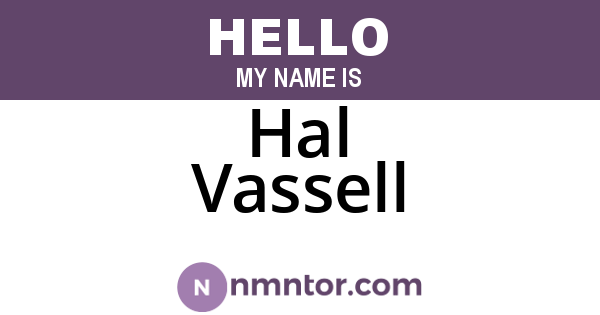 Hal Vassell