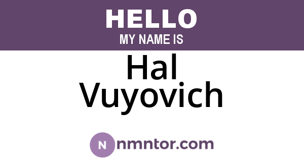 Hal Vuyovich