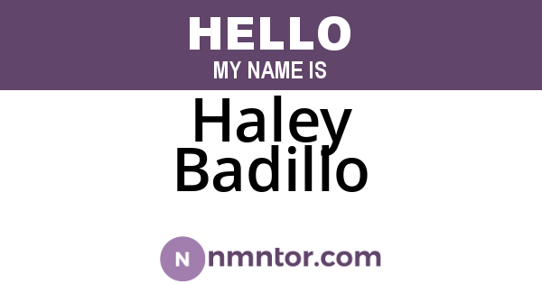 Haley Badillo