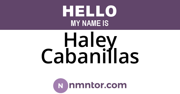 Haley Cabanillas