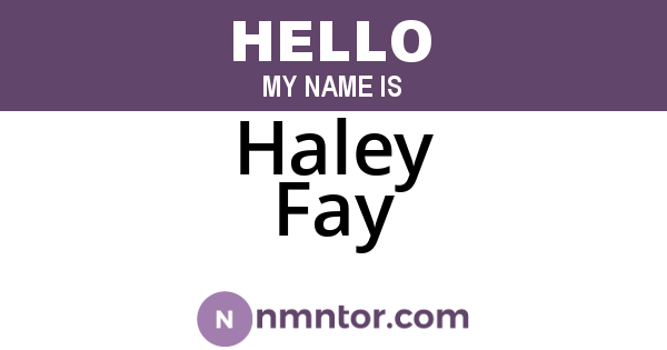 Haley Fay