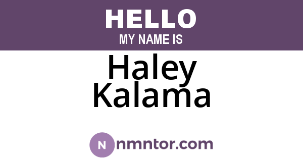 Haley Kalama