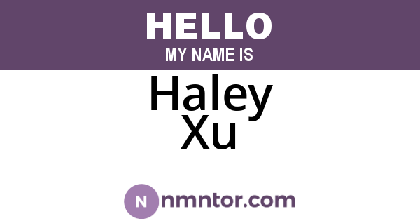 Haley Xu