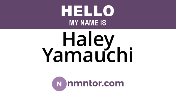 Haley Yamauchi