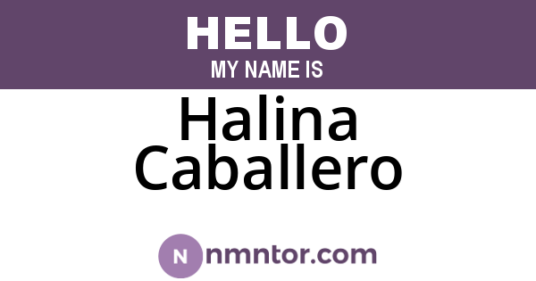 Halina Caballero