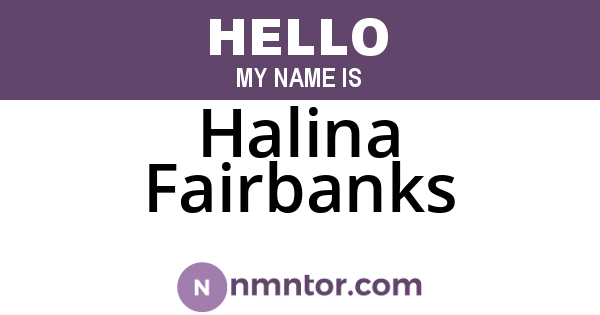 Halina Fairbanks