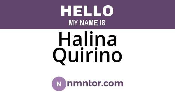 Halina Quirino