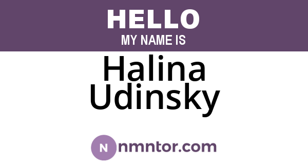 Halina Udinsky