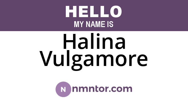 Halina Vulgamore