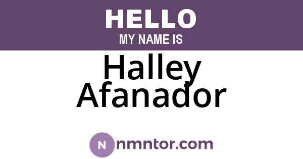 Halley Afanador