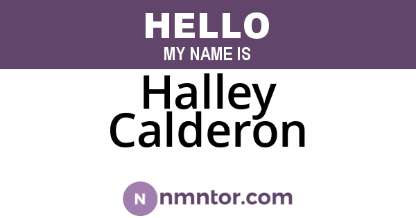 Halley Calderon