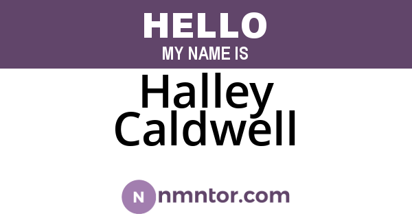 Halley Caldwell