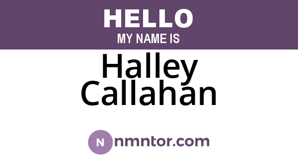 Halley Callahan