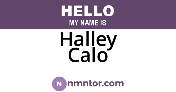 Halley Calo