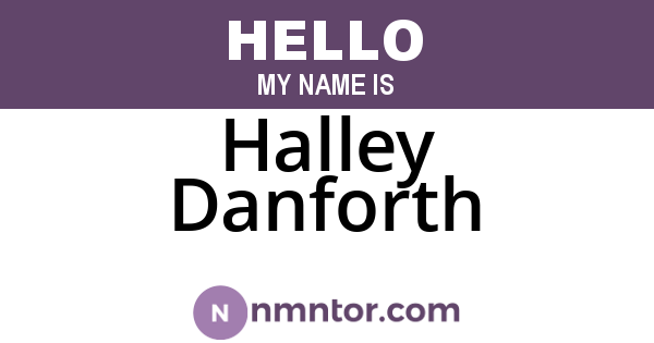 Halley Danforth