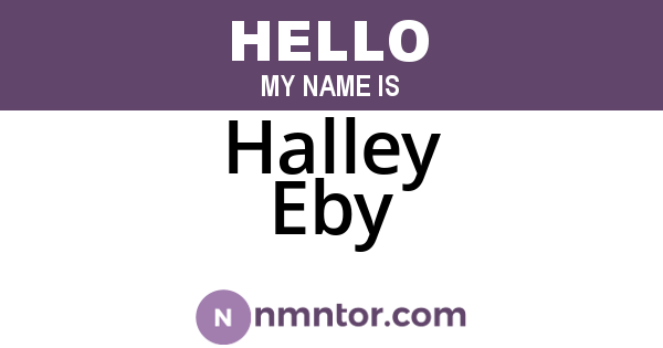 Halley Eby