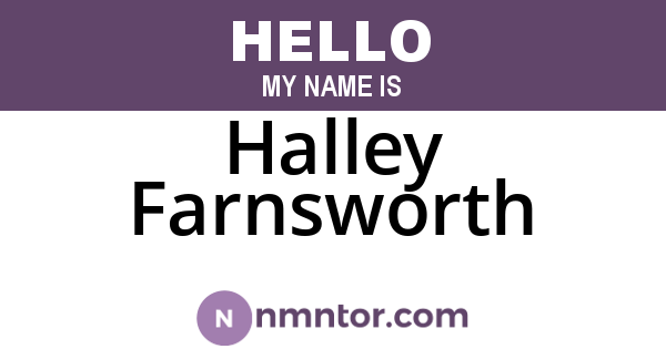 Halley Farnsworth