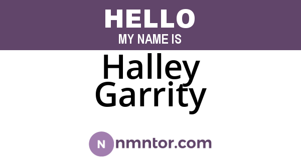 Halley Garrity