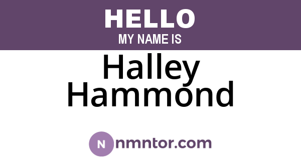Halley Hammond