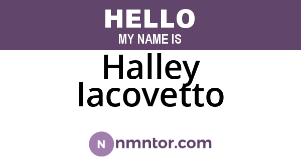 Halley Iacovetto