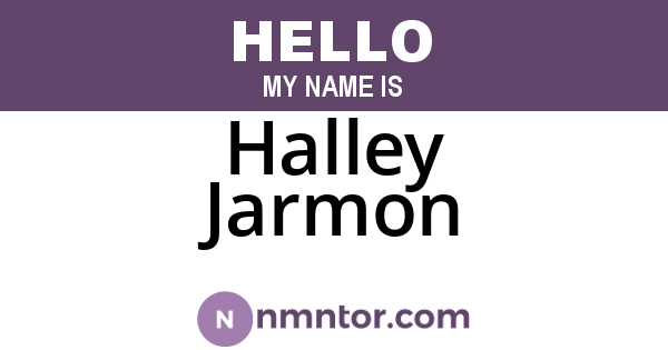 Halley Jarmon