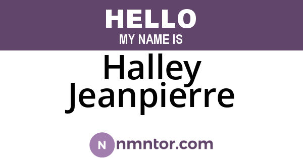 Halley Jeanpierre