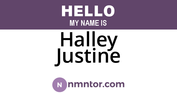 Halley Justine