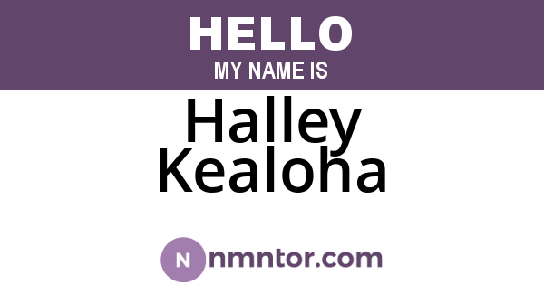 Halley Kealoha