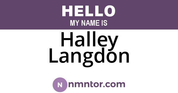 Halley Langdon