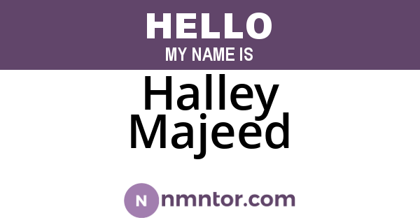 Halley Majeed
