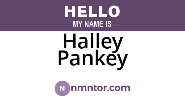 Halley Pankey