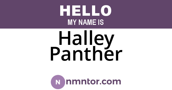 Halley Panther