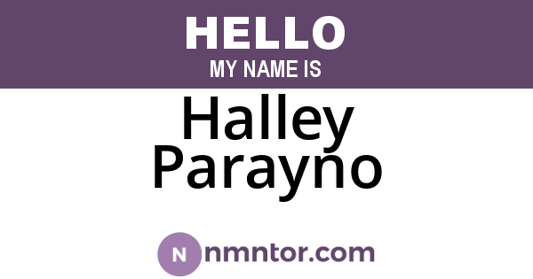 Halley Parayno