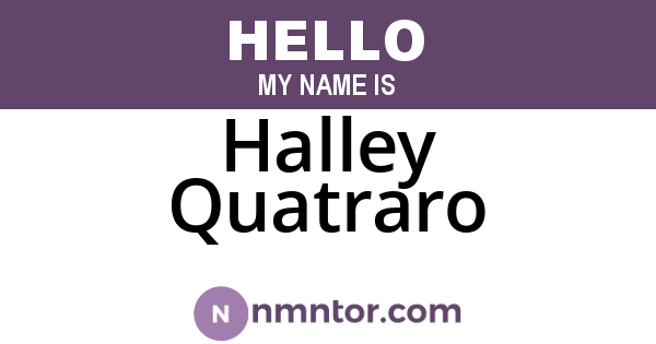 Halley Quatraro