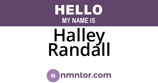 Halley Randall