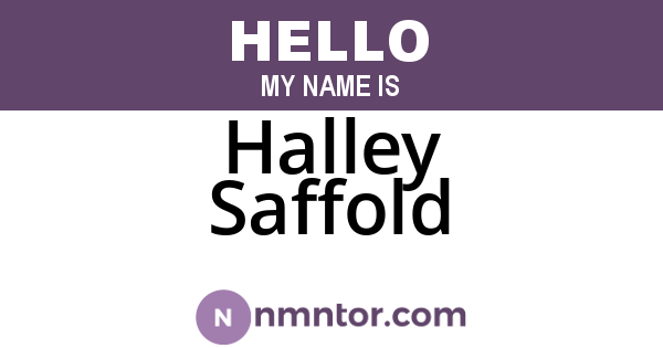 Halley Saffold