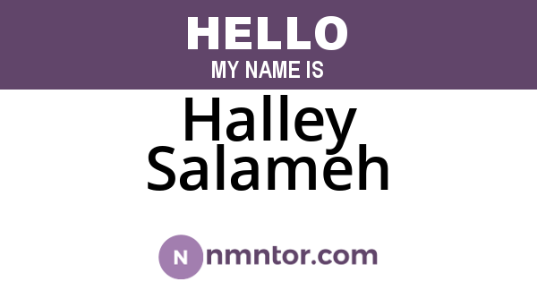 Halley Salameh