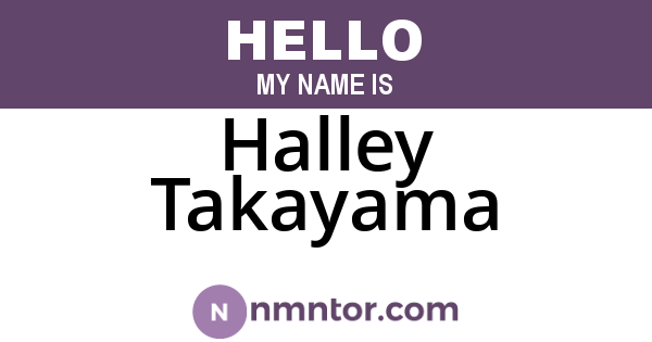 Halley Takayama