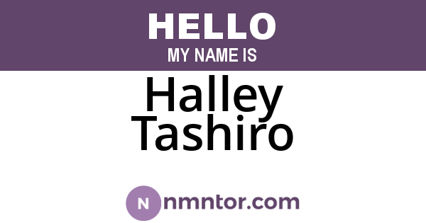 Halley Tashiro