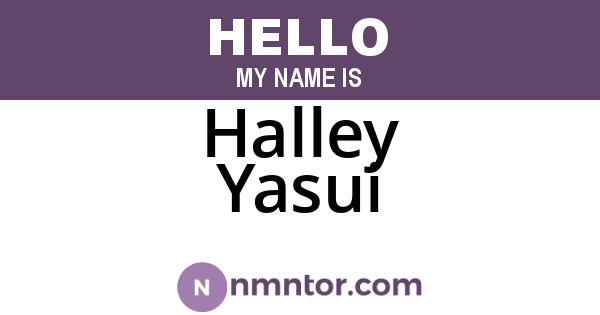 Halley Yasui
