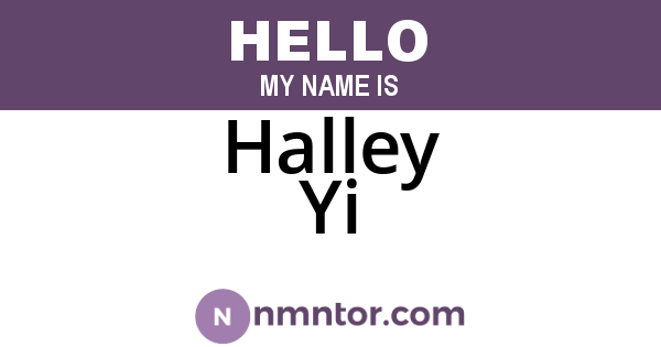 Halley Yi