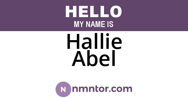 Hallie Abel