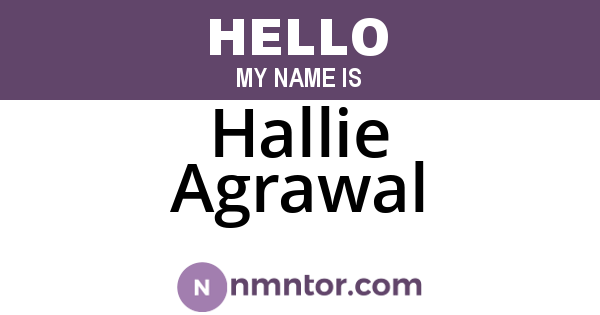 Hallie Agrawal